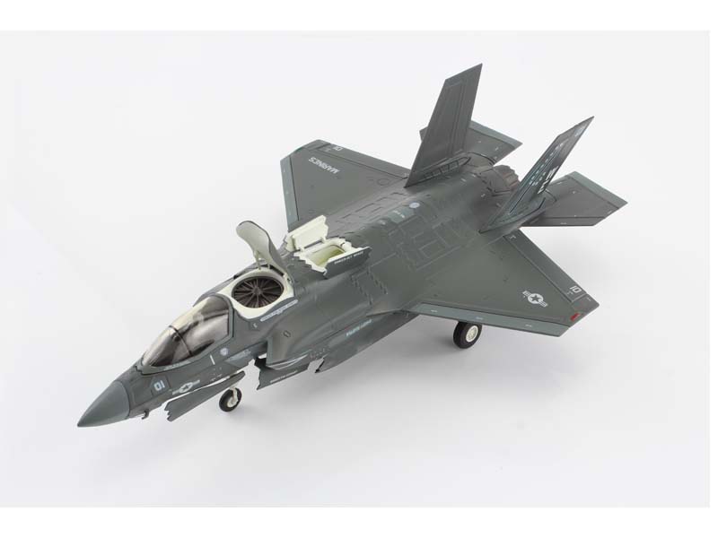 PRE-ORDER Lockheed Martin F-35B Lightning II 170053 VMFA-214 Black Sheep Yuma Marine Corps Air Station Diecast 1:72 Scale Model - Hobby Master HA4619