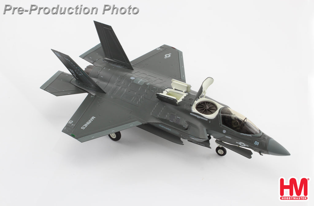 PRE-ORDER Lockheed Martin F-35B Lightning II 170053 VMFA-214 Black Sheep Yuma Marine Corps Air Station Diecast 1:72 Scale Model - Hobby Master HA4619