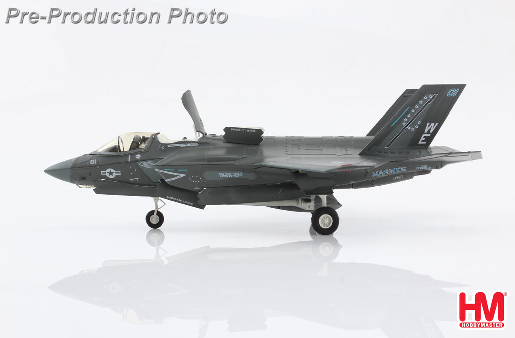 PRE-ORDER Lockheed Martin F-35B Lightning II 170053 VMFA-214 Black Sheep Yuma Marine Corps Air Station Diecast 1:72 Scale Model - Hobby Master HA4619