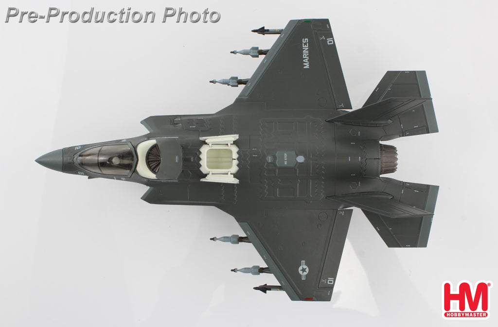 PRE-ORDER Lockheed Martin F-35B Lightning II 170053 VMFA-214 Black Sheep Yuma Marine Corps (beast mode) Diecast 1:72 Scale Model - Hobby Master HA4619b