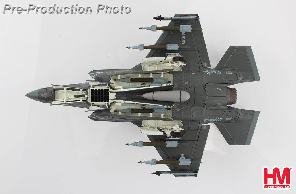 PRE-ORDER Lockheed Martin F-35B Lightning II 170053 VMFA-214 Black Sheep Yuma Marine Corps (beast mode) Diecast 1:72 Scale Model - Hobby Master HA4619b