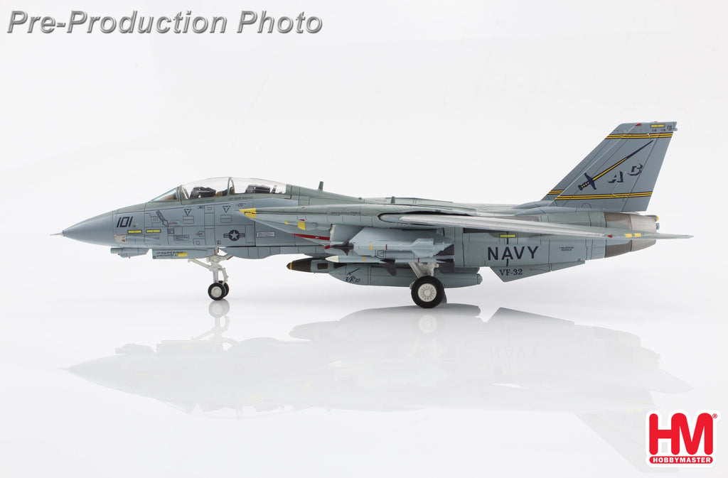 PRE-ORDER Grumman F-14B - Last Gypsy Roll 161860 VF-32 Swordsmen NAS Oceana Diecast 1:72 Scale Model - Hobby Master HA5254