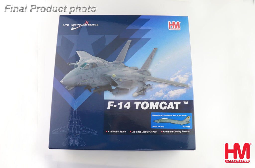 PRE-ORDER Grumman F-14A Tomcat - Fist of the Fleet 160685 US Navy Diecast 1:72 Scale Model - Hobby Master HA5255