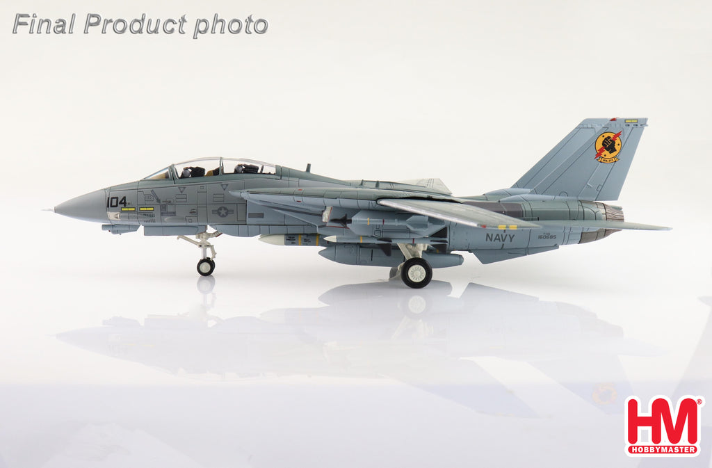 PRE-ORDER Grumman F-14A Tomcat - Fist of the Fleet 160685 US Navy Diecast 1:72 Scale Model - Hobby Master HA5255