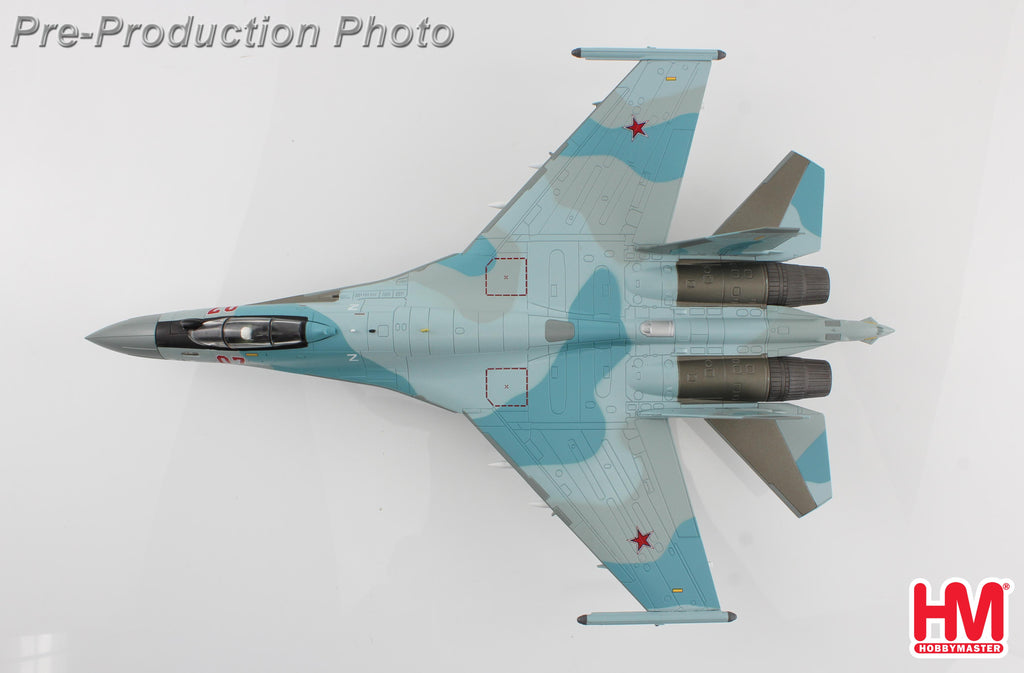 PRE-ORDER Sukhoi Su-35S Flanker E Red 07/RF-95909 - Russian Air Force Syria 2023 (w/ Khibiny ECM pods) Diecast 1:72 Scale Model - Hobby Master HA5715