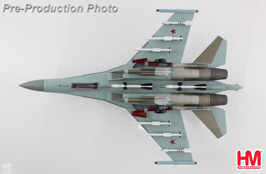 PRE-ORDER Sukhoi Su-35S Flanker E Red 07/RF-95909 - Russian Air Force Syria 2023 (w/ Khibiny ECM pods) Diecast 1:72 Scale Model - Hobby Master HA5715