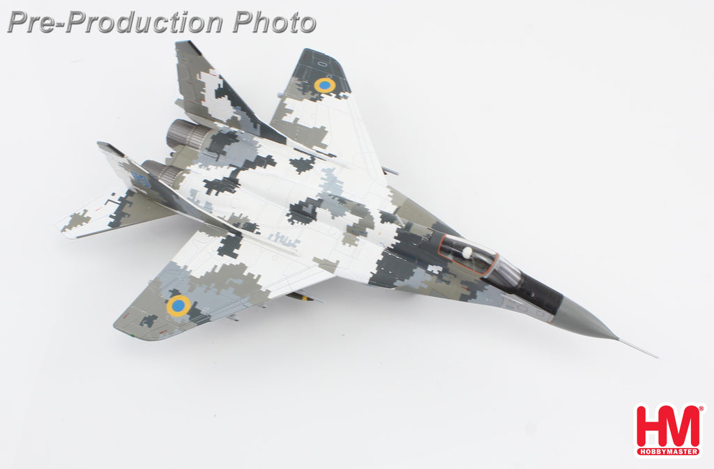 PRE-ORDER Mikoyan MIG-29 9-13 Fulcrum C bort 02 Ukrainian Air Force (w/ 2 x JDAM-ER, 2 x AGM-88) Diecast 1:72 Scale Model - Hobby Master HA6523