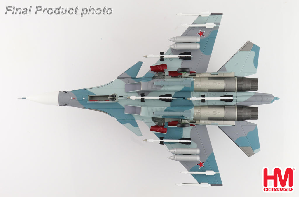 PRE-ORDER Sukhoi Su-30SM Flanker C Blue 43 Russian Navy Aviation Saki Airbase Diecast 1:72 Scale Model - Hobby Master HA9510