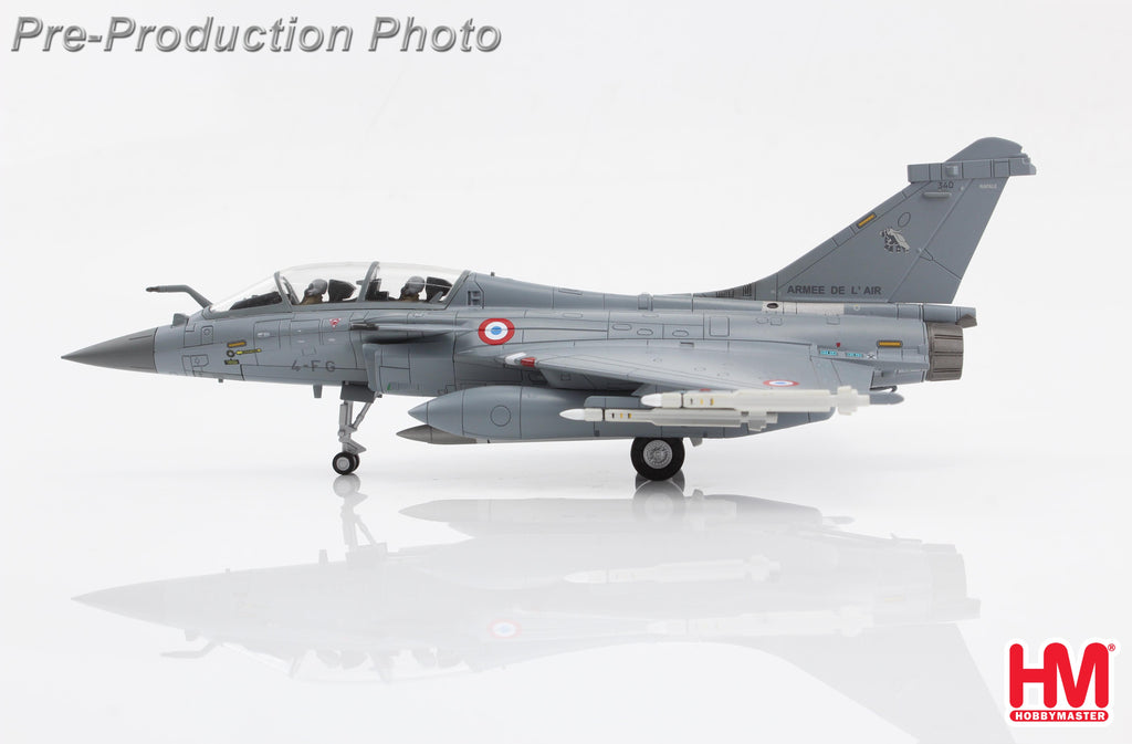 PRE-ORDER Dassault Aviation Rafale B 4-FG Escadron de Chasse 1:4 Gascogne (w/ ASMP-A nuclear missile) Diecast 1:72 Scale Model - Hobby Master HA9608