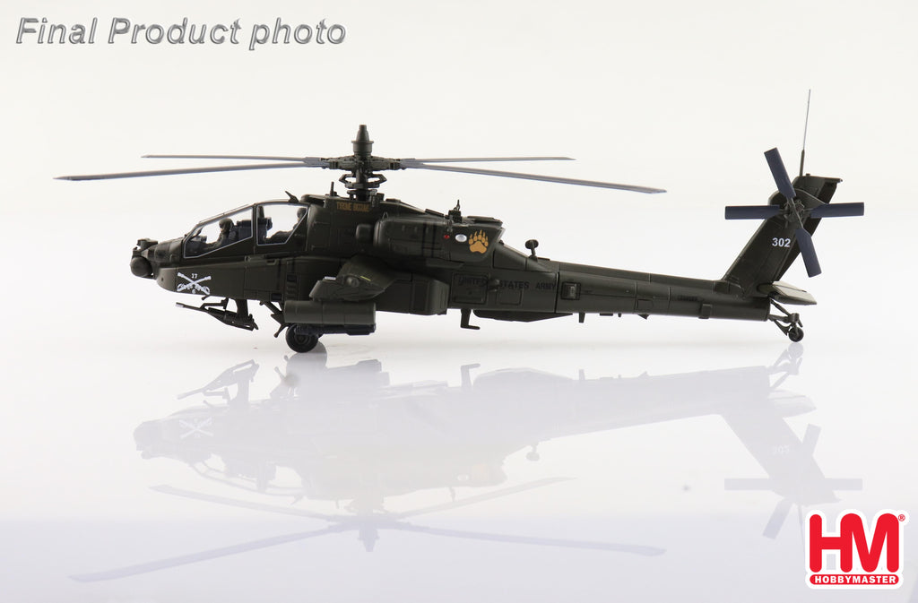 PRE-ORDER Boeing AH-64D Apache - Tyrone Biggums 4th Combat Aviation Brigade US Army Diecast 1:72 Scale Model - Hobby Master HH1219