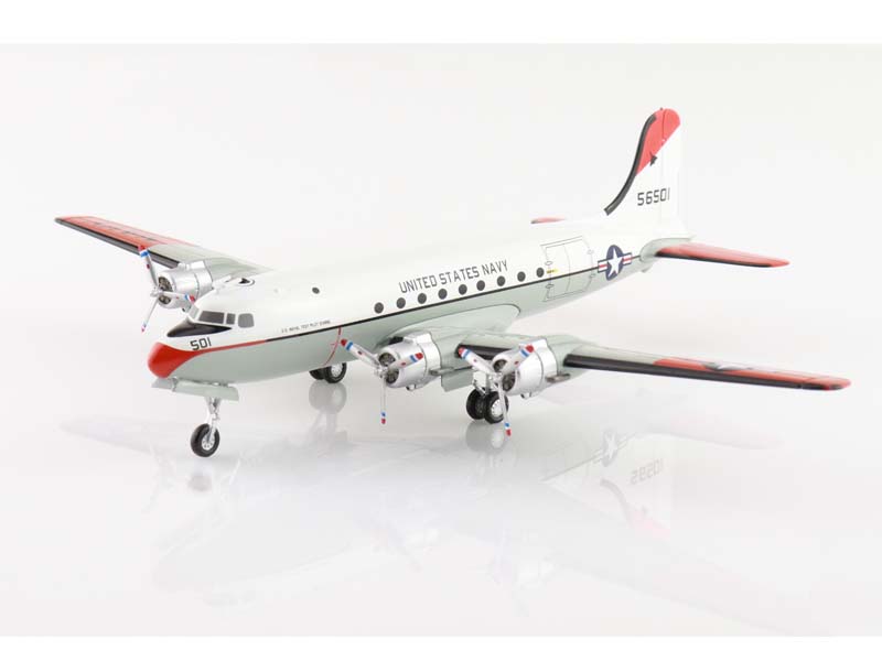 PRE-ORDER Douglas C-54Q Skymaster 56501 US Navy Test Pilot School 1973 Diecast 1:200 Scale Model - Hobby Master HL2025