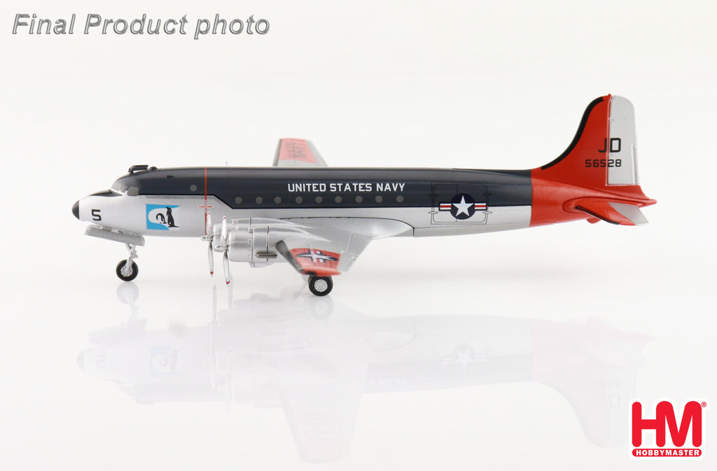 PRE-ORDER Douglas R5D-3 - Operation Deep Freeze 56528 US Navy 1950s Diecast 1:200 Scale Model - Hobby Master HL2026