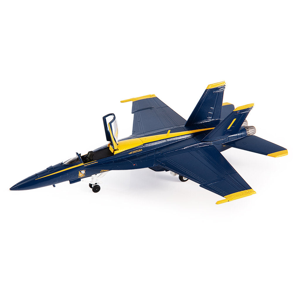 PRE-ORDER Boeing F/A-18E Super Hornet U.S. NAVY Blue Angels Diecast 1:144 Scale Model - JC Wings JCW-144-F18-004