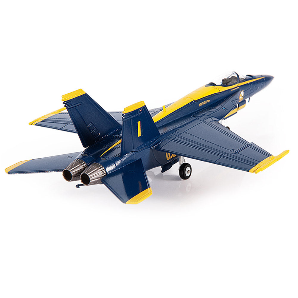 PRE-ORDER Boeing F/A-18E Super Hornet U.S. NAVY Blue Angels Diecast 1:144 Scale Model - JC Wings JCW-144-F18-004