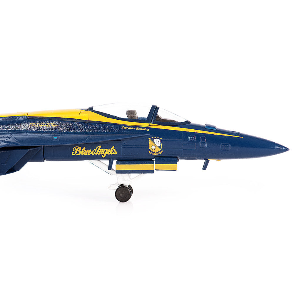 PRE-ORDER Boeing F/A-18E Super Hornet U.S. NAVY Blue Angels Diecast 1:144 Scale Model - JC Wings JCW-144-F18-004