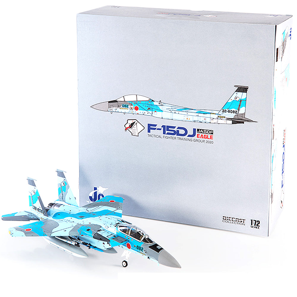 PRE-ORDER Mitsubishi F-15DJ Eagle JASDF Tactical Fighter Training Group Diecast 1:72 Scale Model - JC Wings JCW-72-F15-018