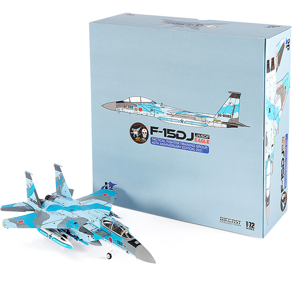 PRE-ORDER Mitsubishi F-15DJ Eagle JASDF Tactical Fighter Training Group - 40th Anniversary Edition Diecast 1:72 Scale Model - JC Wings JCW-72-F15-019