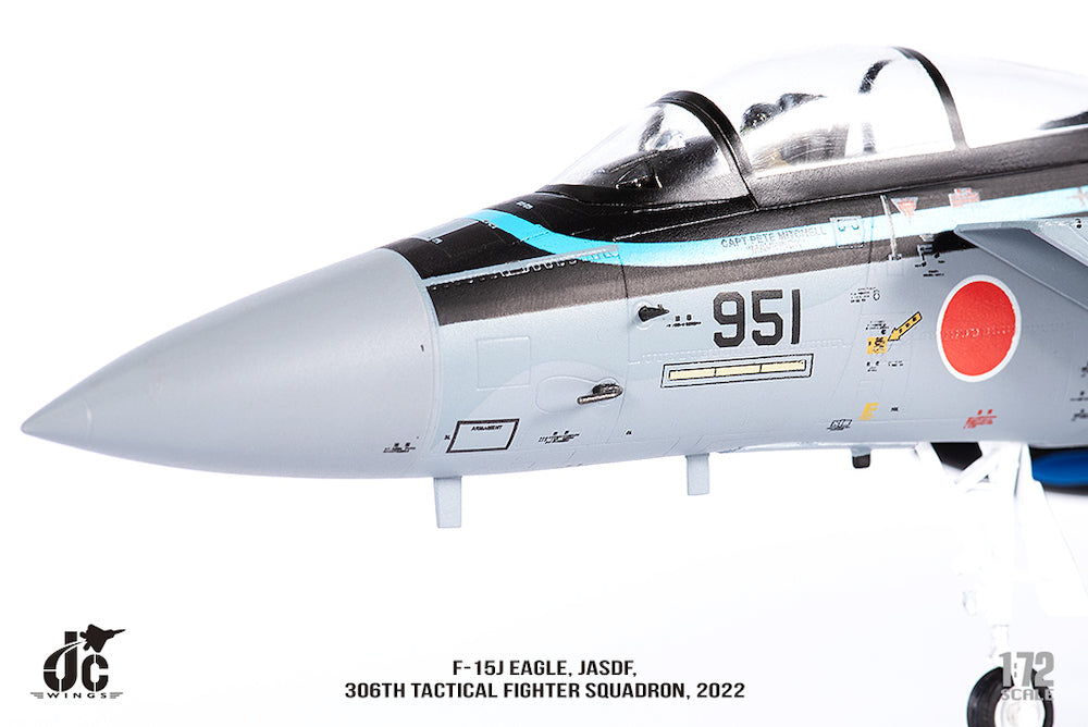 PRE-ORDER Mitsubishi F-15J Eagle JASDF - 306th Tactical Fighter Squadron Diecast 1:72 Scale Model - JC Wings JCW-72-F15-022