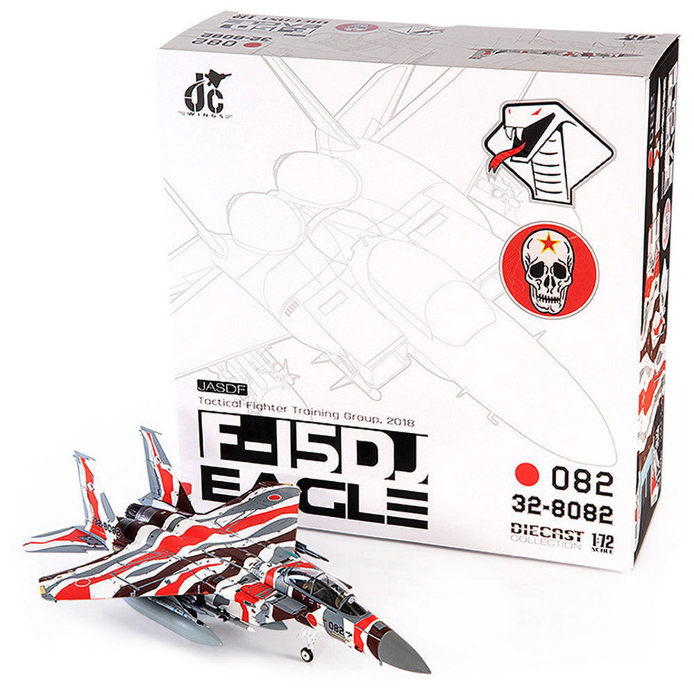 PRE-ORDER Mitsubishi F-15DJ Eagle JASDF Tactical Fighter Training Group Diecast 1:72 Scale Model - JC Wings JCW-72-F15-024