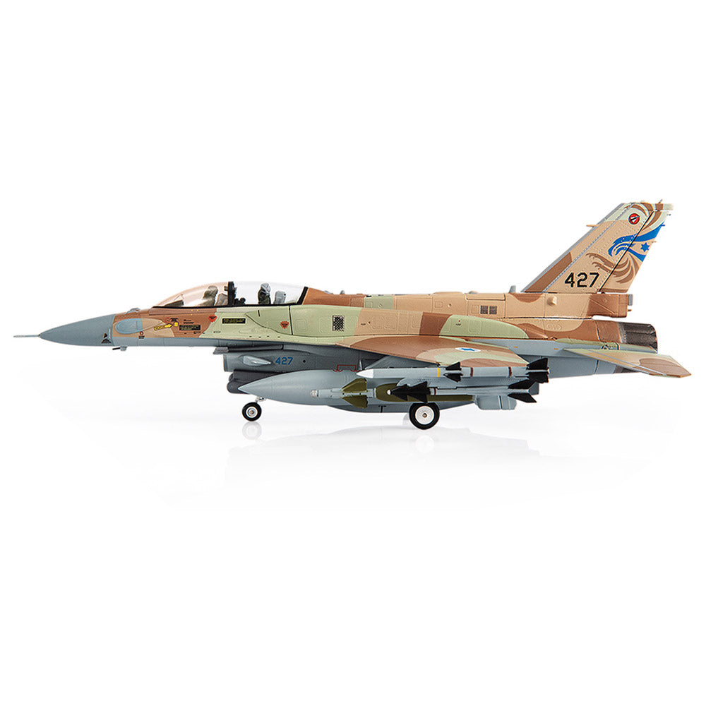 PRE-ORDER General Dynamics F-16I Sufa Israeli Air Force 253 Squadron - The Negev Squadron INIOHOS Diecast 1:72 Scale Model - JC Wings JCW-72-F16-012