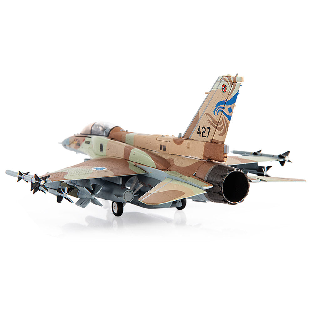 PRE-ORDER General Dynamics F-16I Sufa Israeli Air Force 253 Squadron - The Negev Squadron INIOHOS Diecast 1:72 Scale Model - JC Wings JCW-72-F16-012