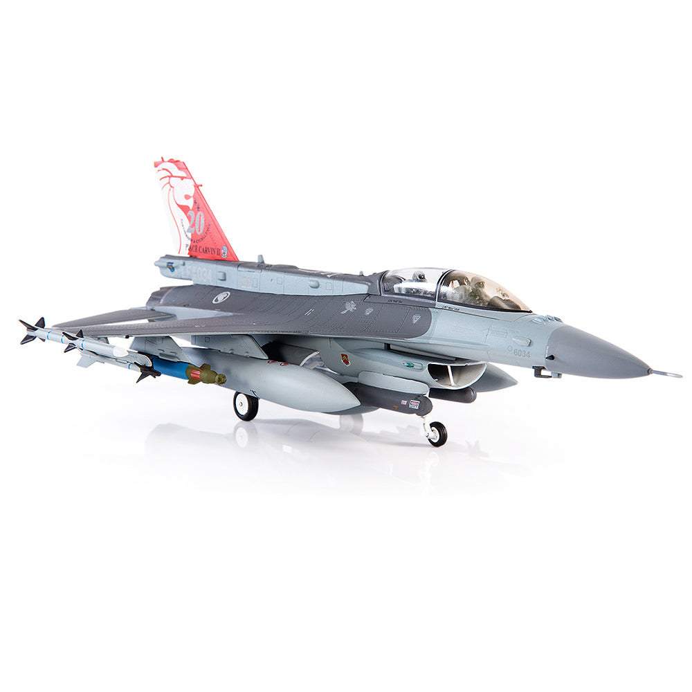 PRE-ORDER General Dynamics F-16D Fighting Falcon Republic of Singapore Air Force Diecast 1:72 Scale Model - JC Wings JCW-72-F16-015