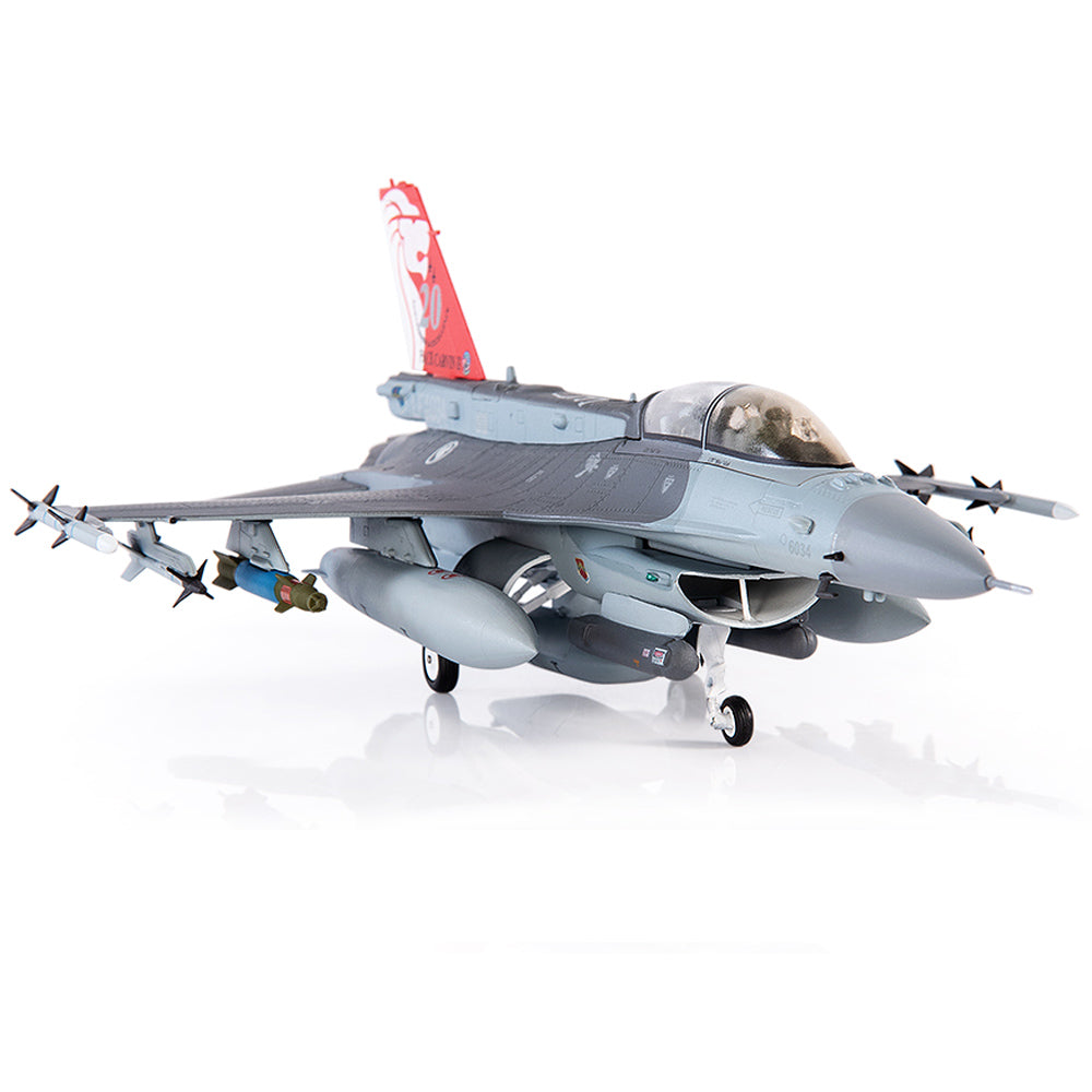 PRE-ORDER General Dynamics F-16D Fighting Falcon Republic of Singapore Air Force Diecast 1:72 Scale Model - JC Wings JCW-72-F16-015