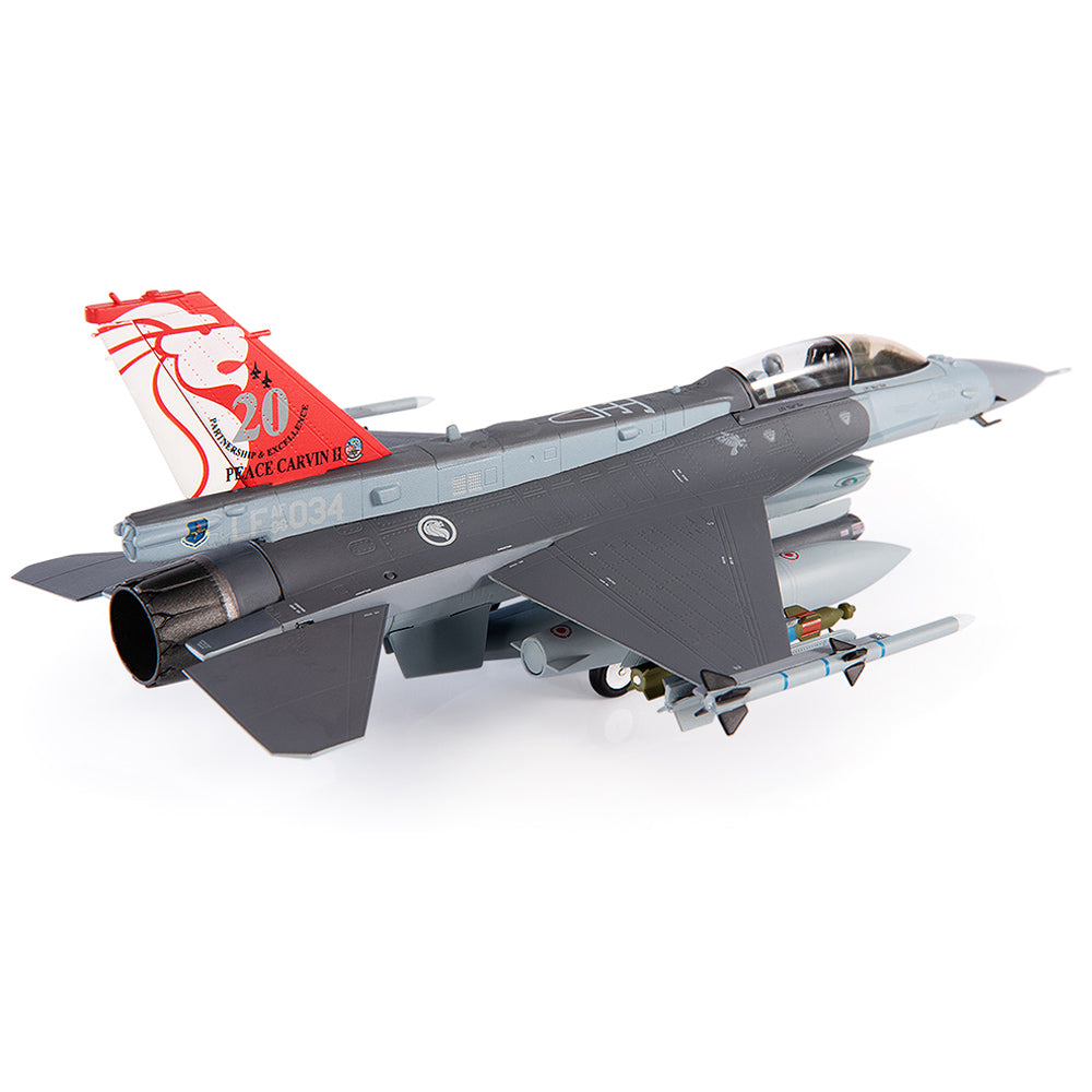 PRE-ORDER General Dynamics F-16D Fighting Falcon Republic of Singapore Air Force Diecast 1:72 Scale Model - JC Wings JCW-72-F16-015