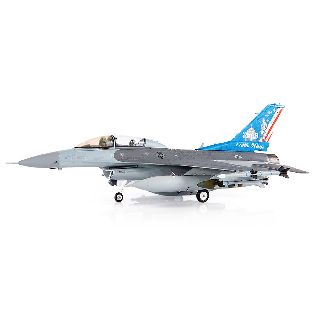 PRE-ORDER General Dynamics F-16D Fighting Falcon USAF ANG 121st Fighter Squadron 113th Fighter Wing Diecast 1:72 Scale Model - JC Wings JCW-72-F16-016