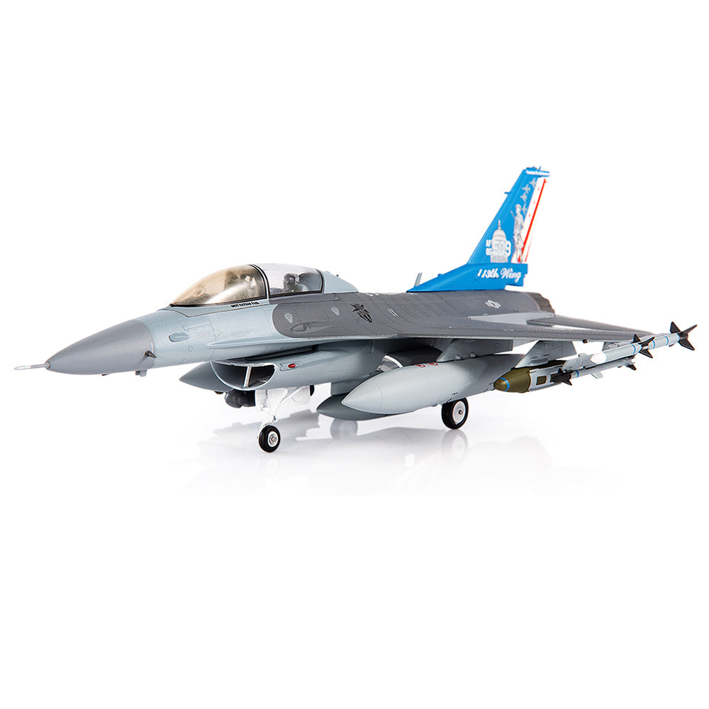 PRE-ORDER General Dynamics F-16D Fighting Falcon USAF ANG 121st Fighter Squadron 113th Fighter Wing Diecast 1:72 Scale Model - JC Wings JCW-72-F16-016