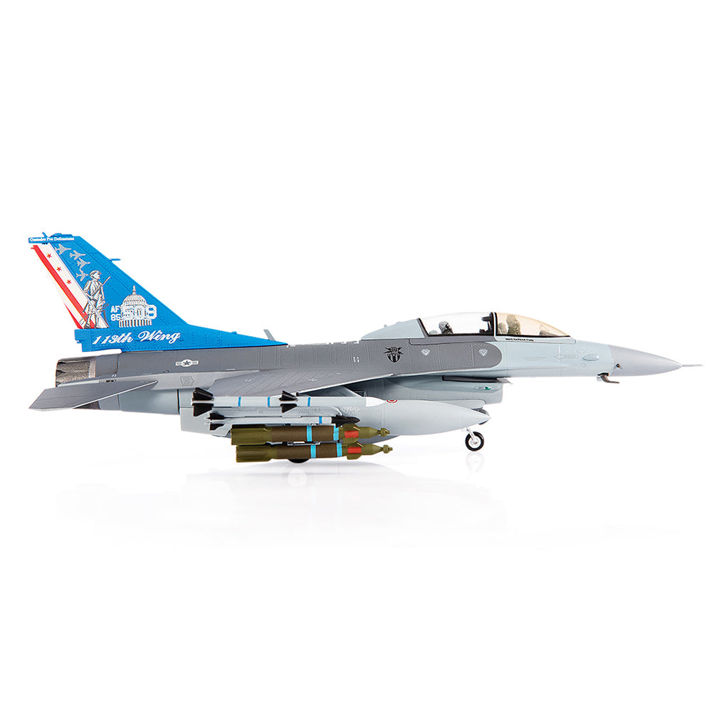 PRE-ORDER General Dynamics F-16D Fighting Falcon USAF ANG 121st Fighter Squadron 113th Fighter Wing Diecast 1:72 Scale Model - JC Wings JCW-72-F16-016