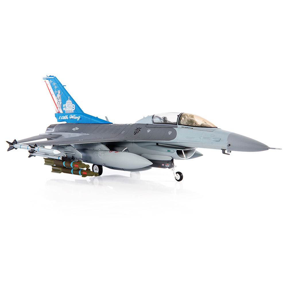 PRE-ORDER General Dynamics F-16D Fighting Falcon USAF ANG 121st Fighter Squadron 113th Fighter Wing Diecast 1:72 Scale Model - JC Wings JCW-72-F16-016