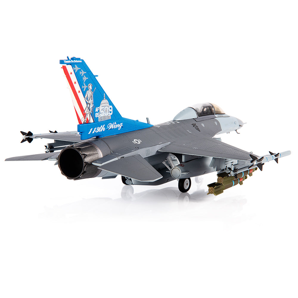 PRE-ORDER General Dynamics F-16D Fighting Falcon USAF ANG 121st Fighter Squadron 113th Fighter Wing Diecast 1:72 Scale Model - JC Wings JCW-72-F16-016