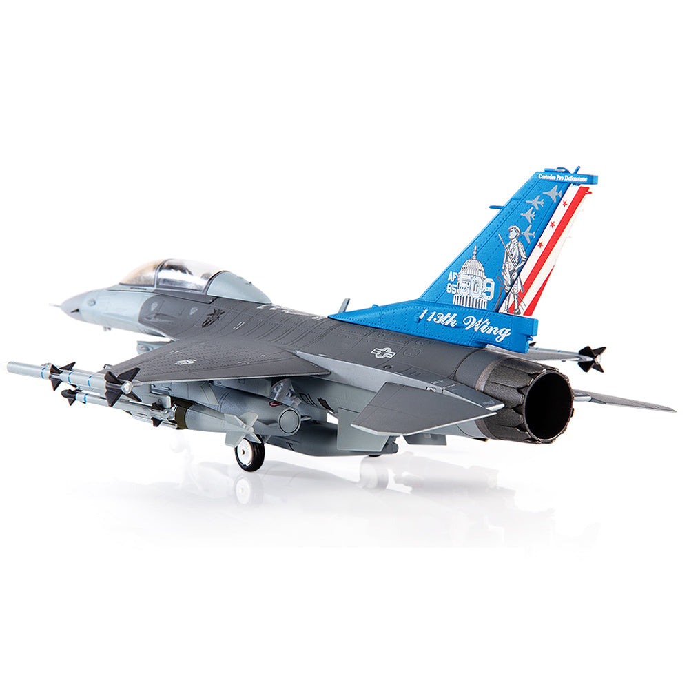 PRE-ORDER General Dynamics F-16D Fighting Falcon USAF ANG 121st Fighter Squadron 113th Fighter Wing Diecast 1:72 Scale Model - JC Wings JCW-72-F16-016