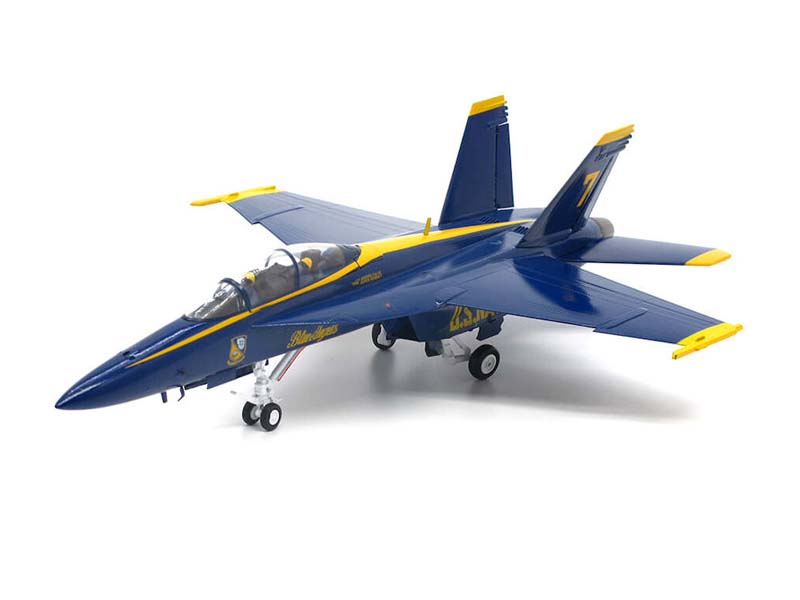 PRE-ORDER Boeing F/A-18F Super Hornet U.S. NAVY Blue Angels Diecast 1:72 Scale Model - JC Wings JCW-72-F18-010