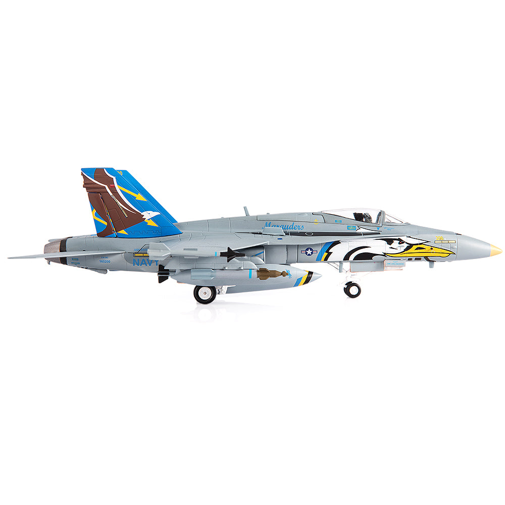 PRE-ORDER McDonnell Douglas F/A-18C Hornet U.S. NAVY VFA-82 Marauders Diecast 1:72 Scale Model - JC Wings JCW-72-F18-014