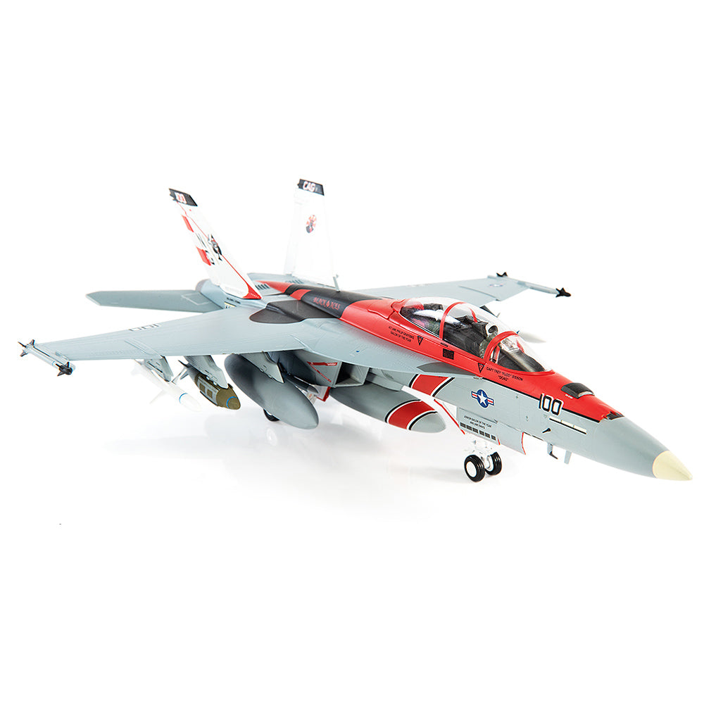 PRE-ORDER Boeing F/A-18F Super Hornet U.S. NAVY VFA-41 Black Aces 70th Anniversary Diecast 1:72 Scale Model - JC Wings JCW-72-F18-015