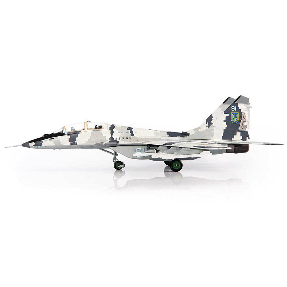 PRE-ORDER Mikoyan MiG-29UB Fulcrum B Ukraine Air Force Vasylkiv Airbase Diecast 1:72 Scale Model - JC Wings JCW-72-MG29-015