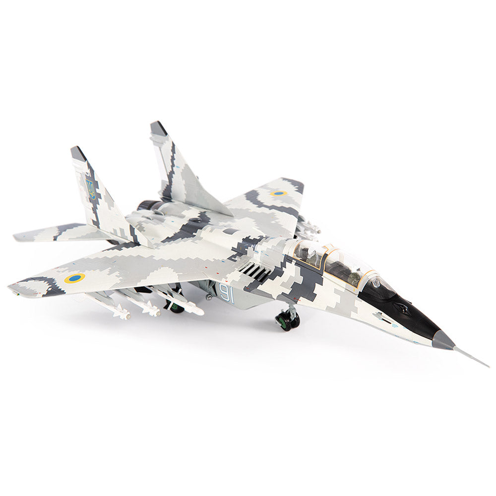 PRE-ORDER Mikoyan MiG-29UB Fulcrum B Ukraine Air Force Vasylkiv Airbase Diecast 1:72 Scale Model - JC Wings JCW-72-MG29-015