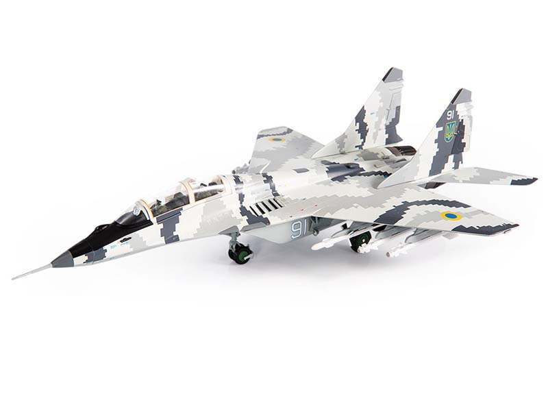 PRE-ORDER Mikoyan MiG-29UB Fulcrum B Ukraine Air Force Vasylkiv Airbase Diecast 1:72 Scale Model - JC Wings JCW-72-MG29-015