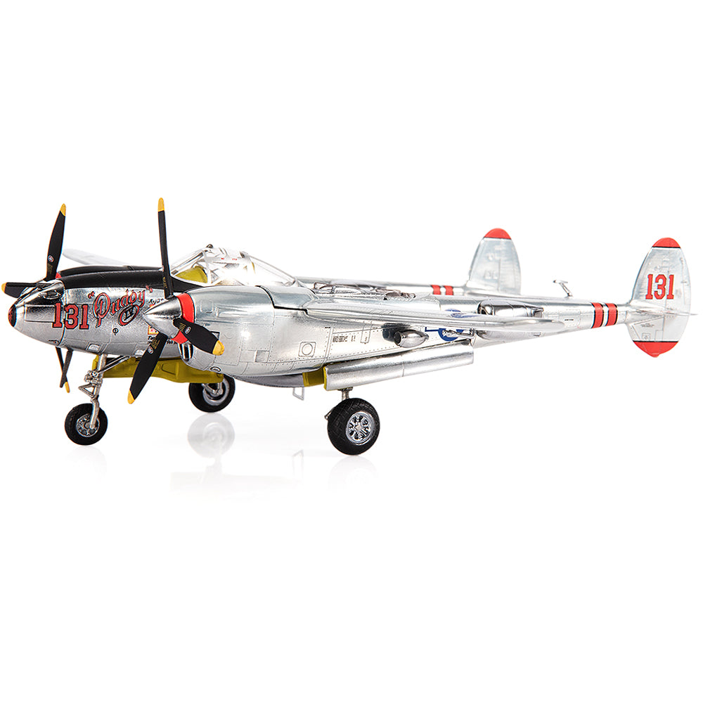 PRE-ORDER Lockheed P-38J Lighting Major Thomas McGuire U.S. Army Air Force 431st FS, 475th FG Diecast 1:72 Scale Model - JC Wings JCW-72-P38-002