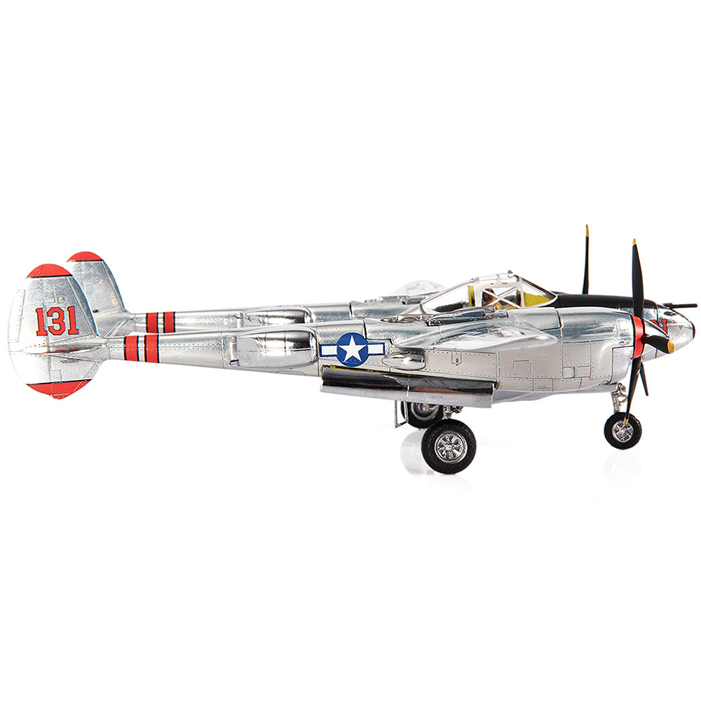 PRE-ORDER Lockheed P-38J Lighting Major Thomas McGuire U.S. Army Air Force 431st FS, 475th FG Diecast 1:72 Scale Model - JC Wings JCW-72-P38-002