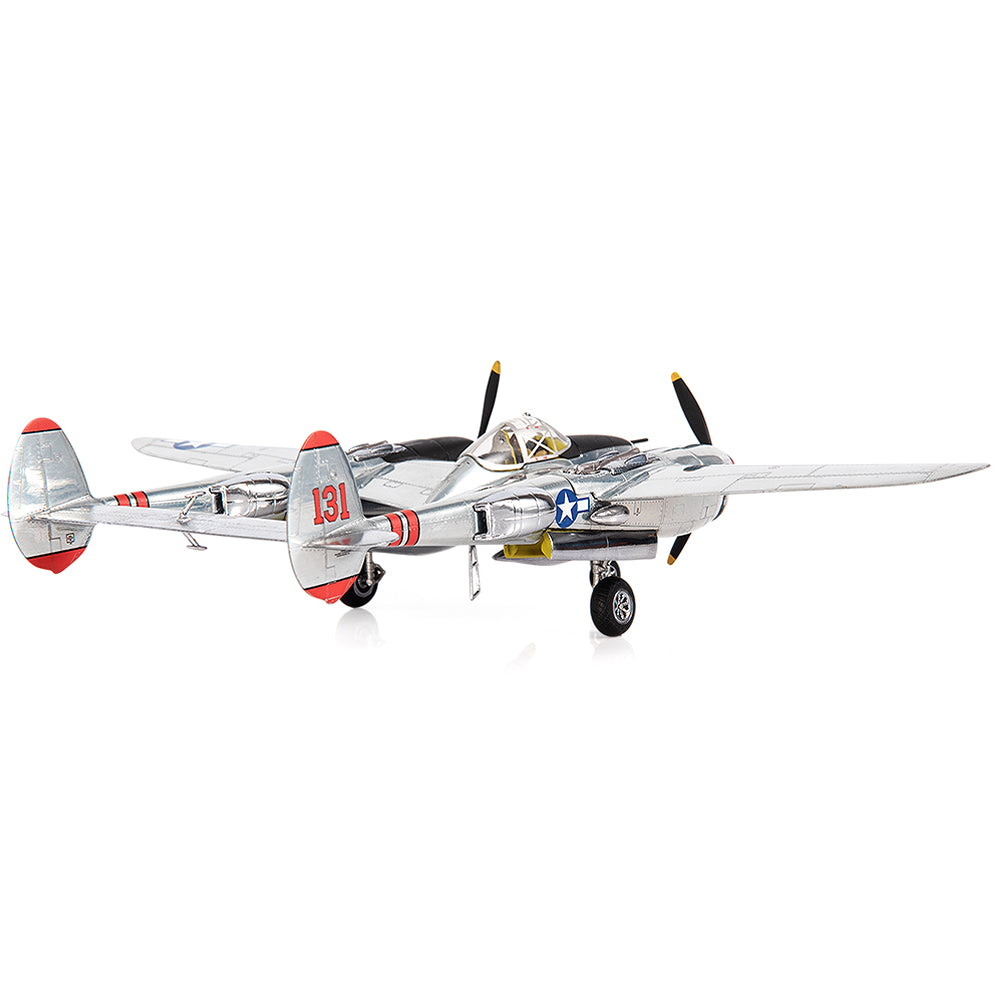 PRE-ORDER Lockheed P-38J Lighting Major Thomas McGuire U.S. Army Air Force 431st FS, 475th FG Diecast 1:72 Scale Model - JC Wings JCW-72-P38-002