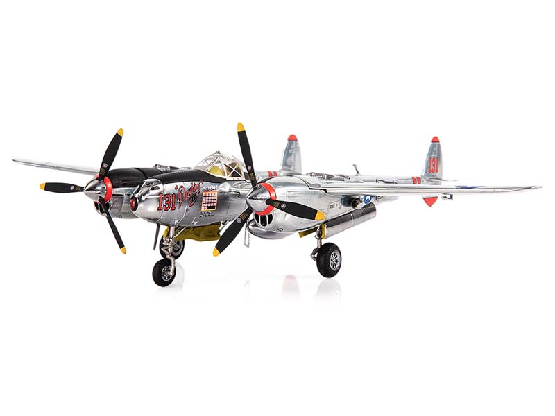 PRE-ORDER Lockheed P-38J Lighting Major Thomas McGuire U.S. Army Air Force 431st FS, 475th FG Diecast 1:72 Scale Model - JC Wings JCW-72-P38-002