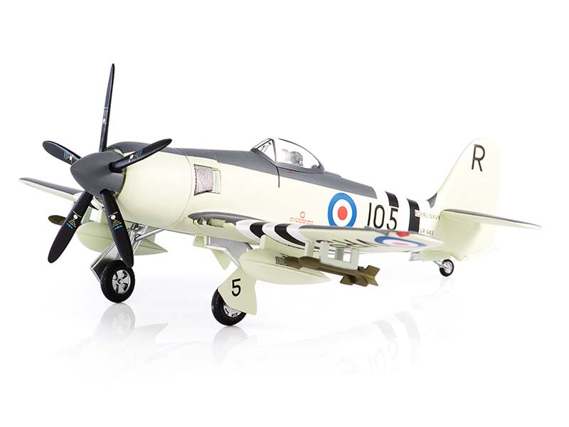 PRE-ORDER Hawker Sea Fury FB MK. II Royal Navy No. 804 Squadron FAA Korean War Diecast 1:72 Scale Model - JC Wings JCW-72-SFURY-002