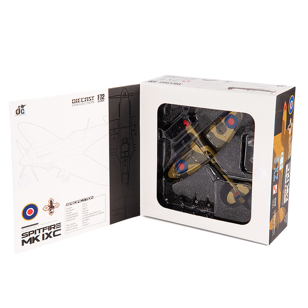 PRE-ORDER Supermarine Spitfire MK IXc Ldr. Stanislav Skalsk Royal Air Force Polish Combat Team Diecast 1:72 Scale Model - JC Wings JCW-72-SPF-003