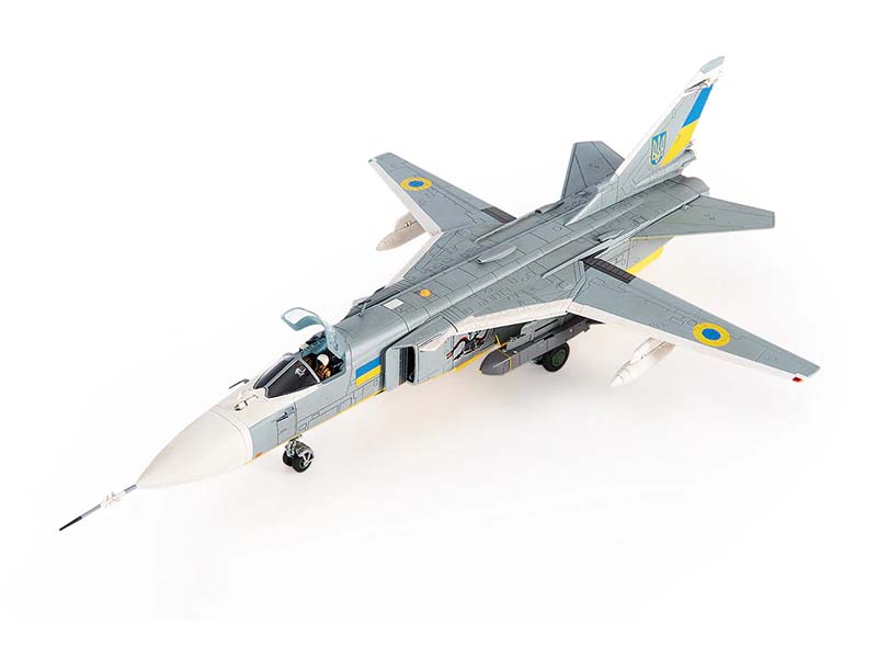 Sukhoi SU-24M Fencer-D Ukraine Air Forces Ukraine War 2023 Diecast 1:72 Scale Model - JC Wings JCW-72-SU24-001