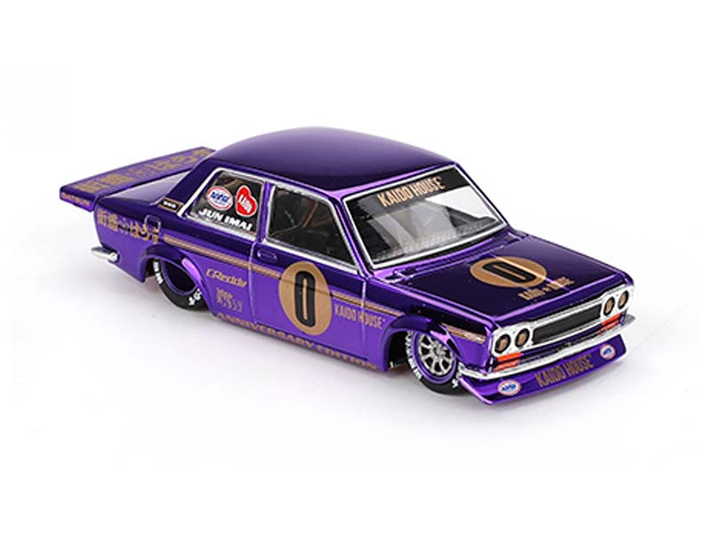 PRE-ORDER Datsun 510 Pro Street Anniversary Edition – Purple (Kaido House x Mini GT) Diecast 1:64 Scale Model - TSM KHMG138