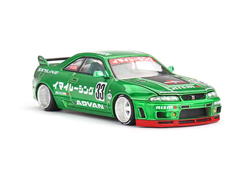 PRE-ORDER Nissan Skyline GT-R (R33) Imai Racing V1 – Green (Kaido House x Mini GT) Diecast 1:64 Scale Model - TSM KHMG150