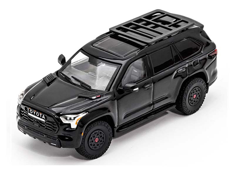 PRE-ORDER 2023 Toyota Sequoia TRD Pro – Black Diecast 1:64 Scale Model - GCD KS-068-437